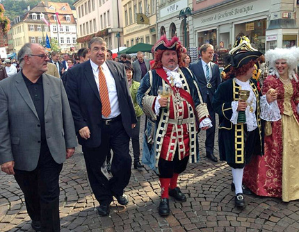 Heidelberger Herbst: Werner Pfisterer, Dr. Karl A. Lamers MdB und Perkeo Thomas Barth.